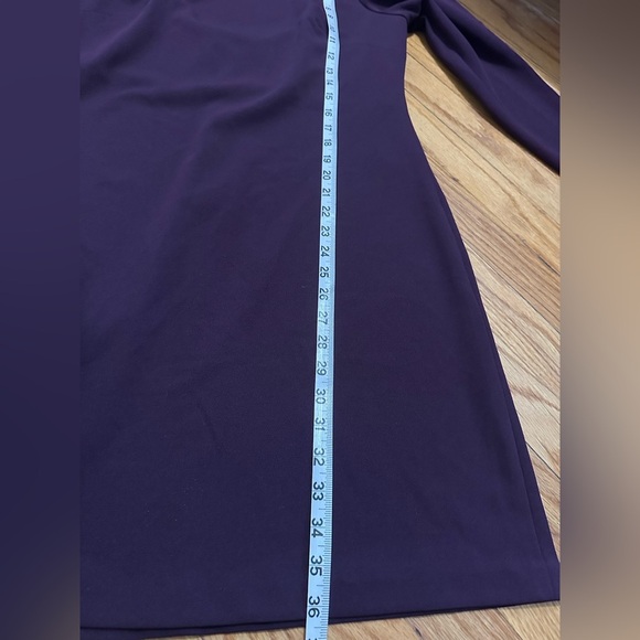 Calvin Klein Rich Purple Long Sleeve Dress - Picture 10 of 11